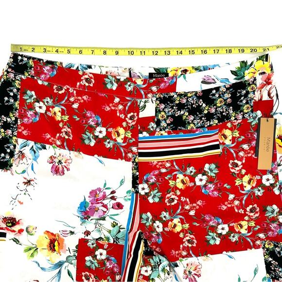 Maree Pour Toi floral patchwork print cropped pants Size 20 - Picture 8 of 13